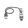 StarTech.com Gigabit Fiber to RJ45 Ethernet Media Converter Dongle, Optical Singlemode 10km/Multimode 800m, USB Powered, Compact Design, Metal Housing, Micro Mini, TAA