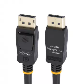 StarTech.com 2m (6,6 pēdu) VESA sertificēts DisplayPort kabelis – 10 gab. iepakojums – DisplayPort 1.2 vads ar fiksatoriem, 4K 60Hz UHD, DP–DP kabelis monitoram, fiksējoši DP savienotāji