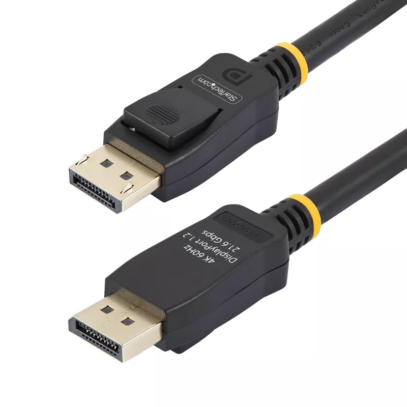 StarTech.com 2m (6,6 pēdu) VESA sertificēts DisplayPort kabelis – 10 gab. iepakojums – DisplayPort 1.2 vads ar fiksatoriem, 4K 60Hz UHD, DP–DP kabelis monitoram, fiksējoši DP savienotāji
