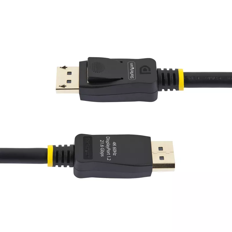 StarTech.com 2m (6,6 pēdu) VESA sertificēts DisplayPort kabelis – 10 gab. iepakojums – DisplayPort 1.2 vads ar fiksatoriem, 4K 60Hz UHD, DP–DP kabelis monitoram, fiksējoši DP savienotāji
