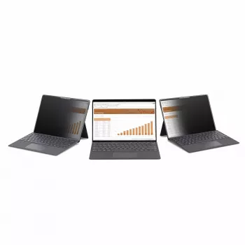StarTech.com 4-virzienu 12,4 inch Surface Laptop Go 1/2/3 privātuma ekrāna filtra plēve, portreta/ainavas režīms, skārienjūtīgs, +/- 30° skata leņķis, zilās gaismas samazināšana, matēta apdare