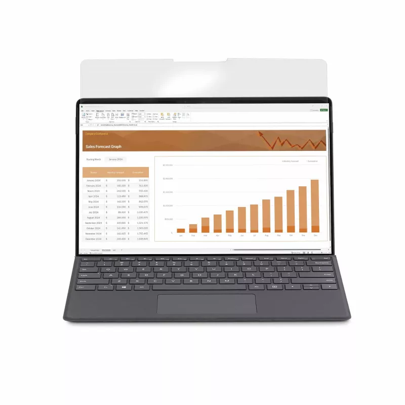 StarTech.com 4-virzienu 12,4 inch Surface Laptop Go 1/2/3 privātuma ekrāna filtra plēve, portreta/ainavas režīms, skārienjūtīgs, +/- 30° skata leņķis, zilās gaismas samazināšana, matēta apdare