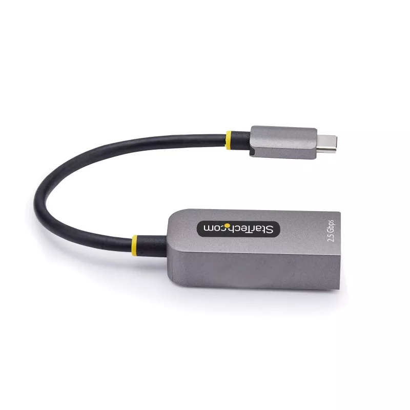 StarTech.com 2.5GbE USB-C–Ethernet adapteris, NBASE-T NIC, USB 3.0 Type-C 2,5/1G vairāku ātrumu tīkls, saderīgs ar Thunderbolt, Windows un Mac