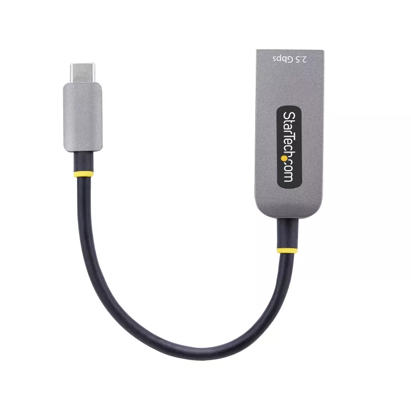 StarTech.com 2.5GbE USB-C–Ethernet adapteris, NBASE-T NIC, USB 3.0 Type-C 2,5/1G vairāku ātrumu tīkls, saderīgs ar Thunderbolt, Windows un Mac