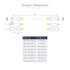StarTech.com 2m (6.6ft) Premium sertificēts ātrdarbīgs HDMI kabelis, 4K 60Hz/1440p 144Hz, HDR10/HDCP 2.2/ARC, 18Gbps, UHD HDMI 2.0 vads televizoram/monitoram/displejam, TPE apvalks