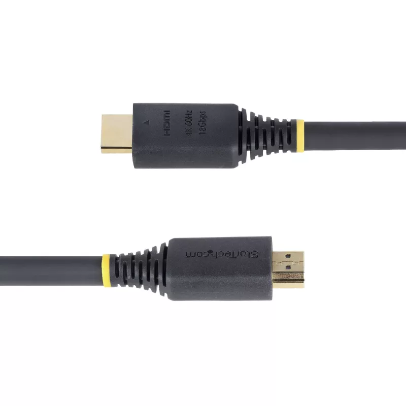 StarTech.com 5 m (16,4 pēdas) Premium sertificēts ātrgaitas HDMI kabelis, 4K 60 Hz/1440p 144 Hz, HDR10/HDCP 2.2/ARC, 18 Gbit/s, UHD HDMI 2.0 vads televizoram/monitoram/displejam, TPE apvalks