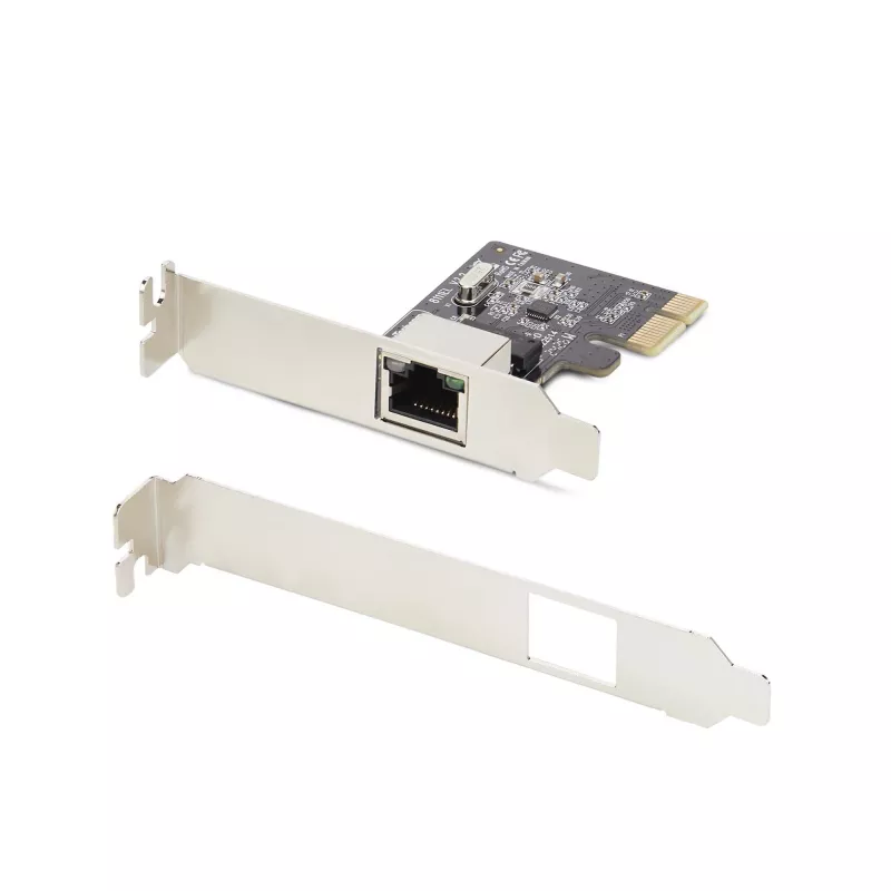 StarTech.com 1 pieslēgvietas Gigabit PCIe tīkla adaptera karte, zema profila NIC, 10/100/1000Mbps PCI Express LAN karte, Realtek RTL8111H, Windows un Linux, TAA atbilstoša