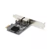 StarTech.com 2 portu Gigabit PCIe tīkla adaptera karte, 10/100/1000Mbps PCI Express NIC, divi Realtek RTL8111H, darbojas ar Windows un Linux, atbilst TAA