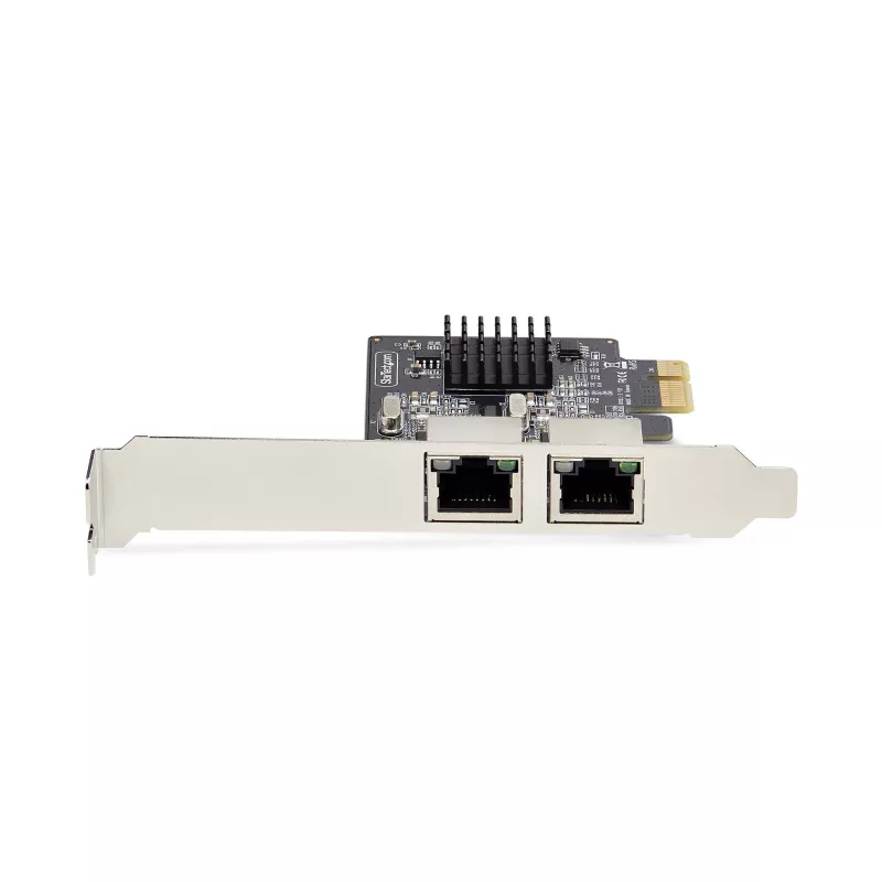 StarTech.com 2 portu Gigabit PCIe tīkla adaptera karte, 10/100/1000Mbps PCI Express NIC, divi Realtek RTL8111H, darbojas ar Windows un Linux, atbilst TAA