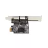 StarTech.com 2 portu Gigabit PCIe tīkla adaptera karte, 10/100/1000Mbps PCI Express NIC, divi Realtek RTL8111H, darbojas ar Windows un Linux, atbilst TAA
