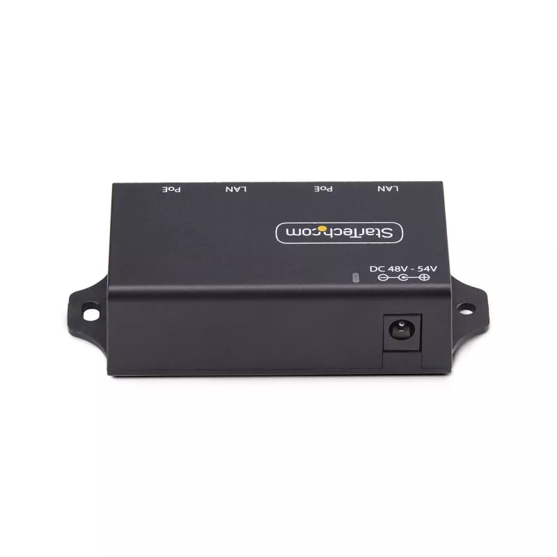 StarTech.com 2 portu Gigabit starpposma PoE+ inžektors, 10/100/1000 Mb/s, PoE+ (802.3af/at), 30 W, 1 Gbps Ethernet, pie sienas montējams, nevadāma iekšējā Power over Ethernet ierīce