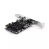 StarTech.com 2 portu 5G gigabitu PCIe tīkla adaptera karte, 5G/2.5G/1G/100M/10M PCI Express LAN karte, Realtek RTL8126, Windows un Linux, TAA atbilstoša