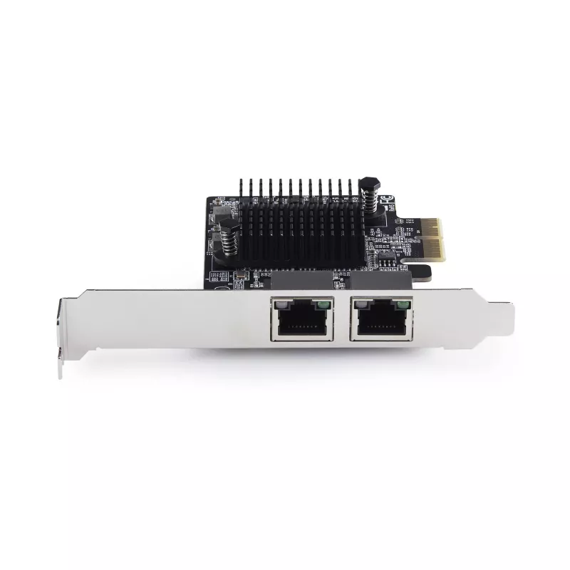 StarTech.com 2 portu 5G gigabitu PCIe tīkla adaptera karte, 5G/2.5G/1G/100M/10M PCI Express LAN karte, Realtek RTL8126, Windows un Linux, TAA atbilstoša