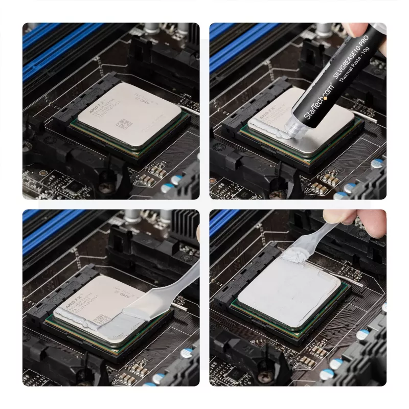 StarTech.com augstas veiktspējas silikona termopasta, 14,5 W/m·K siltumvadītspēja, smērvielas savienojums centrālajiem procesoriem, GPU un IC, uzlabo siltuma izkliedi datoros
