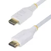 StarTech.com 3 m Premium sertificēts augstas veiktspējas HDMI kabelis, 4K 60Hz/1440p 144Hz, HDR10/HDCP 2.2/ARC, 18Gbps, UHD HDMI 2.0 vads televizoram/monitoram/displejam, TPE apvalks, balts