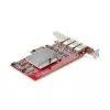 StarTech.com 4 portu USB-A PCIe karte, USB 3.2 10 Gbit/s, PCI Express 3.0 paplašināšanas karte, 4 neatkarīgi USB kontrolleri, Windows/Linux/macOS, TAA atbilstoša