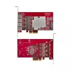 StarTech.com 4 portu USB-A PCIe karte, USB 3.2 10 Gbit/s, PCI Express 3.0 paplašināšanas karte, 4 neatkarīgi USB kontrolleri, Windows/Linux/macOS, TAA atbilstoša
