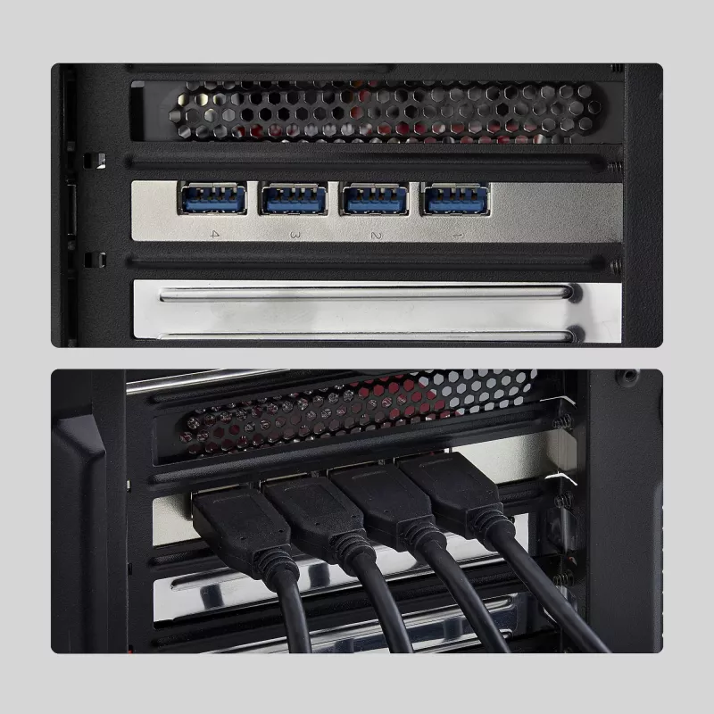 StarTech.com 4 portu USB-A PCIe karte, USB 3.2 10 Gbit/s, PCI Express 3.0 paplašināšanas karte, 4 neatkarīgi USB kontrolleri, Windows/Linux/macOS, TAA atbilstoša