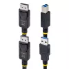 StarTech.com 10ft (3m) DisplayPort un USB 5Gbps KVM kabelis, 4K 60Hz, universāli saderīgs DP 1.2/USB 3.0 kombinētais kabelis KVM slēdžiem