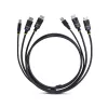 StarTech.com 6 pēdu (1,8 m) divu DisplayPort un USB 5 Gbps KVM kabelis, 4K 60 Hz, universāli saderīgs DP 1.2/USB 3.0 kombinētais kabelis divu monitoru KVM slēdžiem