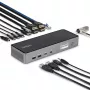 StarTech.com Triple-Monitor USB-C dokstacija, 140W klēpjdatora uzlādes doks MacBook Pro un Windows, 4K 60Hz HDMI vai DisplayPort, TAA