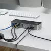 StarTech.com Triple-Monitor USB-C dokstacija, 140W klēpjdatora uzlādes doks MacBook Pro un Windows, 4K 60Hz HDMI vai DisplayPort, TAA