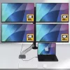 StarTech.com USB-C–četru monitoru darbstacijas adapteris, 4K 60Hz HDMI, 140W PD caurlaides uzlāde klēpjdatoram, USB pieslēgvieta bezvadu tastatūrai / pelei, TAA