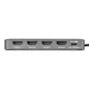 StarTech.com USB-C–četru monitoru darbstacijas adapteris, 4K 60Hz HDMI, 140W PD caurlaides uzlāde klēpjdatoram, USB pieslēgvieta bezvadu tastatūrai / pelei, TAA