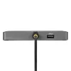 StarTech.com USB-C–četru monitoru darbstacijas adapteris, 4K 60Hz HDMI, 140W PD caurlaides uzlāde klēpjdatoram, USB pieslēgvieta bezvadu tastatūrai / pelei, TAA
