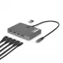 StarTech.com USB-C uz četru monitoru darbstacijas adapteris, 4K 60Hz DisplayPort, 140W PD caurlaides uzlāde klēpjdatoram, USB ports bezvadu tastatūrai / pelei, TAA
