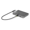 StarTech.com USB-C uz četru monitoru darbstacijas adapteris, 4K 60Hz DisplayPort, 140W PD caurlaides uzlāde klēpjdatoram, USB ports bezvadu tastatūrai / pelei, TAA