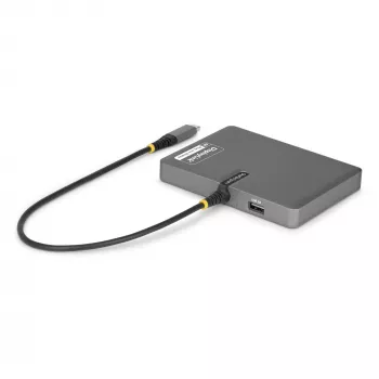 StarTech.com USB-C uz četru monitoru darbstacijas adapteris, 4K 60Hz DisplayPort, 140W PD caurlaides uzlāde klēpjdatoram, USB ports bezvadu tastatūrai / pelei, TAA