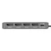 StarTech.com USB-C uz četru monitoru darbstacijas adapteris, 4K 60Hz DisplayPort, 140W PD caurlaides uzlāde klēpjdatoram, USB ports bezvadu tastatūrai / pelei, TAA