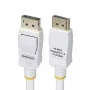 StarTech.com 1,8 m balts VESA sertificēts DisplayPort 1.2 kabelis, 4K 60 Hz, 21,6 Gbit/s, fiksējoši DP savienotāji, DP 1.2 DisplayPort kabelis, DP monitora vads, M/M