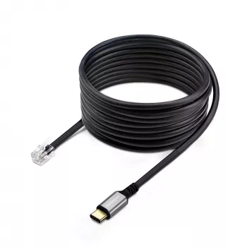 StarTech.com UR9-HEADSET-ADAPTER kabeļa savienotāju pārveidotājs USB-C RJ-9 Melns