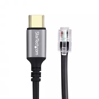 StarTech.com UR9-HEADSET-ADAPTER kabeļa savienotāju pārveidotājs USB-C RJ-9 Melns