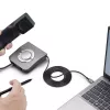 StarTech.com UR9-HEADSET-ADAPTER kabeļa savienotāju pārveidotājs USB-C RJ-9 Melns