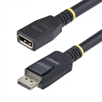 StarTech.com 3m DisplayPort 1.4 pagarināšanas kabelis, DP 1.4 pieslēgvietas aizsardzības kabelis, 8K 60Hz, DP tēviņš- sievišķi pagarināšanas adaptera vads, DisplayPort pagarināšanas kabelis, TPE apvalks, M/F