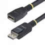 StarTech.com 3m DisplayPort 1.4 pagarināšanas kabelis, DP 1.4 pieslēgvietas aizsardzības kabelis, 8K 60Hz, DP tēviņš- sievišķi pagarināšanas adaptera vads, DisplayPort pagarināšanas kabelis, TPE apvalks, M/F