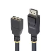 StarTech.com 3m DisplayPort 1.4 pagarināšanas kabelis, DP 1.4 pieslēgvietas aizsardzības kabelis, 8K 60Hz, DP tēviņš- sievišķi pagarināšanas adaptera vads, DisplayPort pagarināšanas kabelis, TPE apvalks, M/F
