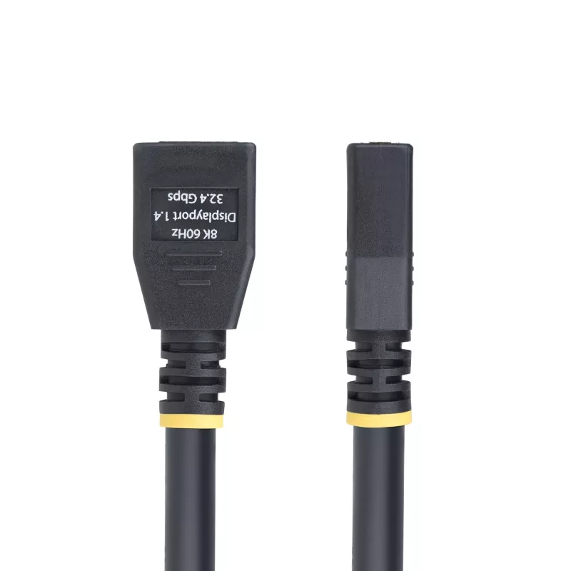 StarTech.com 3m DisplayPort 1.4 pagarināšanas kabelis, DP 1.4 pieslēgvietas aizsardzības kabelis, 8K 60Hz, DP tēviņš- sievišķi pagarināšanas adaptera vads, DisplayPort pagarināšanas kabelis, TPE apvalks, M/F