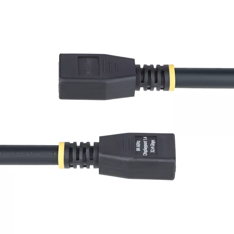 StarTech.com 3m DisplayPort 1.4 pagarināšanas kabelis, DP 1.4 pieslēgvietas aizsardzības kabelis, 8K 60Hz, DP tēviņš- sievišķi pagarināšanas adaptera vads, DisplayPort pagarināšanas kabelis, TPE apvalks, M/F