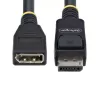 StarTech.com 3m DisplayPort 1.4 pagarināšanas kabelis, DP 1.4 pieslēgvietas aizsardzības kabelis, 8K 60Hz, DP tēviņš- sievišķi pagarināšanas adaptera vads, DisplayPort pagarināšanas kabelis, TPE apvalks, M/F