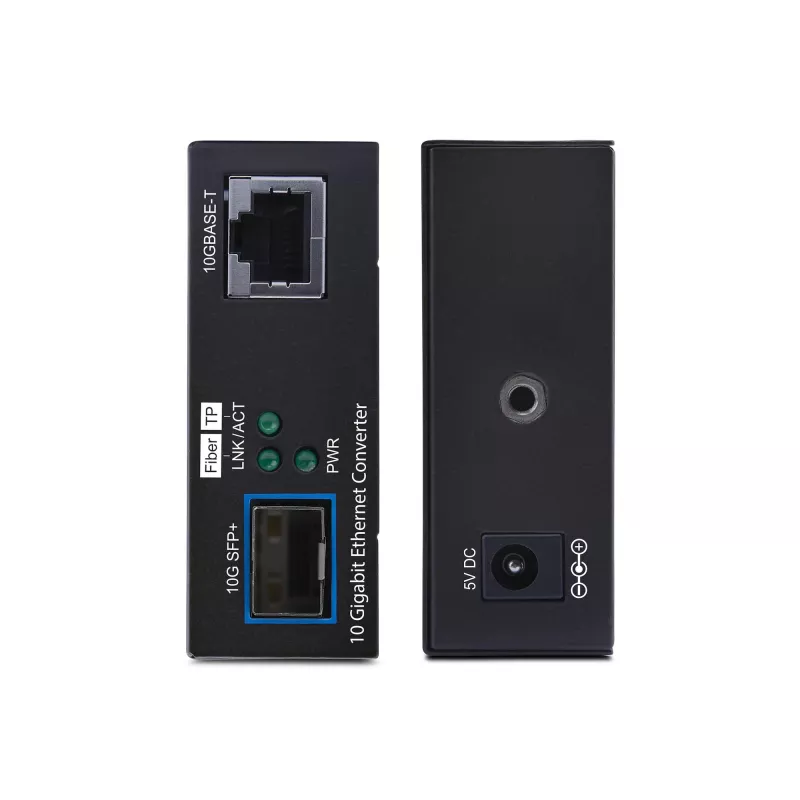 StarTech.com 10GbE SFP+ optiskās vides pārveidotājs, 10 Gigabit Ethernet RJ-45 uz 10GBASE-X SFP+, vienmoda, daudzmodu, 16K jumbo kadri, TAA atbilstošs