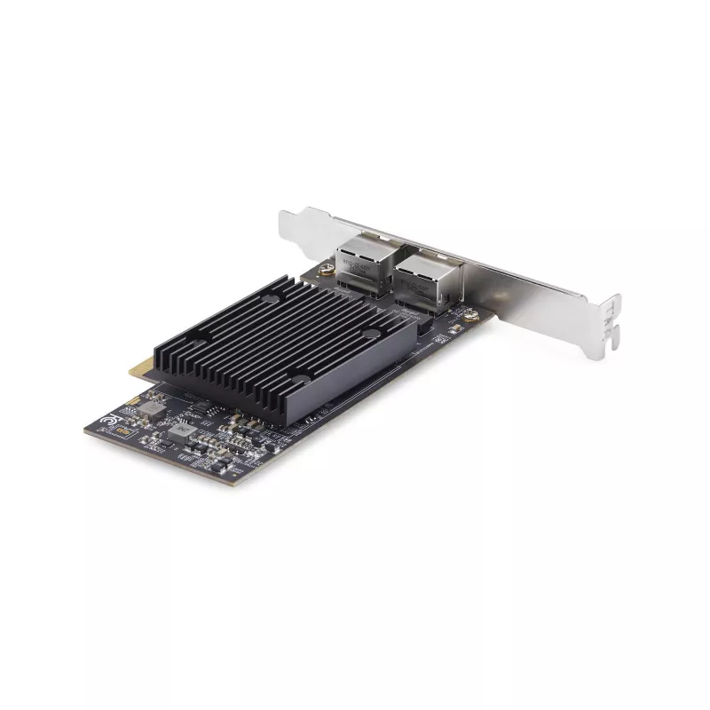 StarTech.com 2 portu PCIe 10Gb Ethernet tīkla karte, 10GbE tīkla interfeisa karte, Broadcom BCM57416 mikroshēmojums, divi RJ45 10GBase-T/Gigabit, NIC karte, TAA