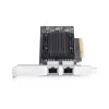 StarTech.com 2 portu PCIe 10Gb Ethernet tīkla karte, 10GbE tīkla interfeisa karte, Broadcom BCM57416 mikroshēmojums, divi RJ45 10GBase-T/Gigabit, NIC karte, TAA