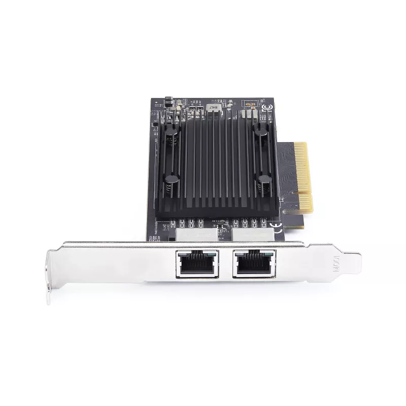 StarTech.com 2 portu PCIe 10Gb Ethernet tīkla karte, 10GbE tīkla interfeisa karte, Broadcom BCM57416 mikroshēmojums, divi RJ45 10GBase-T/Gigabit, NIC karte, TAA