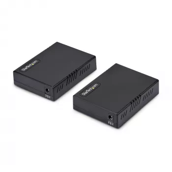 StarTech.com VDSL2 Ethernet Extender Kit over Single Pair Wire, līdz 0,6 jūdzēm (1 km) liela attāluma LAN atkārtotājs pa tālruņa līniju/CAT5e/CAT6, līdz 300 Mb/s, aizvieto 110VDSLEXTEU — TAA