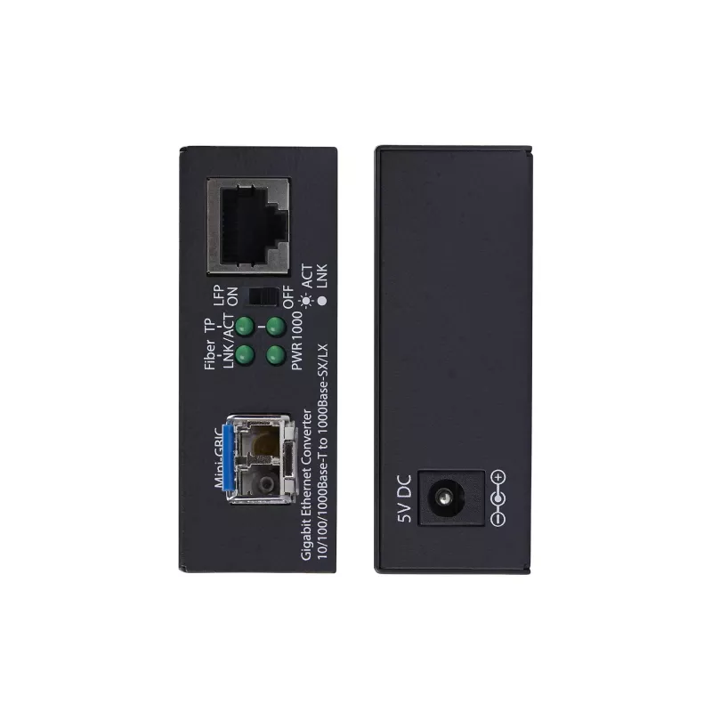 StarTech.com Gigabit Ethernet Copper-to-Fiber Media Converter, SM LC, 20km, 10/100/1000 Mbps, RJ45 uz LC, pilnībā metāla, 9K Jumbo kadri, TAA atbilstošs