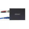 StarTech.com Gigabit Ethernet Copper-to-Fiber Media Converter, SM LC, 20km, 10/100/1000 Mbps, RJ45 uz LC, pilnībā metāla, 9K Jumbo kadri, TAA atbilstošs